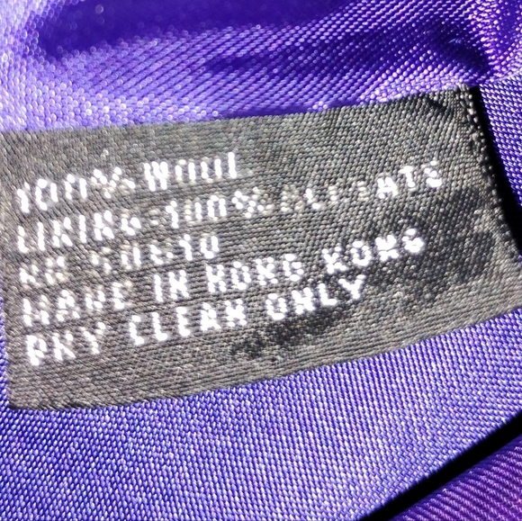 VINTAGE NOLAN MILLER STUNNING ROYAL PURPLE BEADED JACKET - Picture 5 of 12